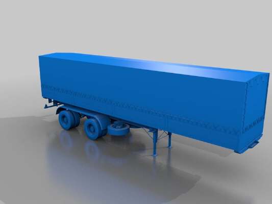 truck trailer chassis | 3d print model