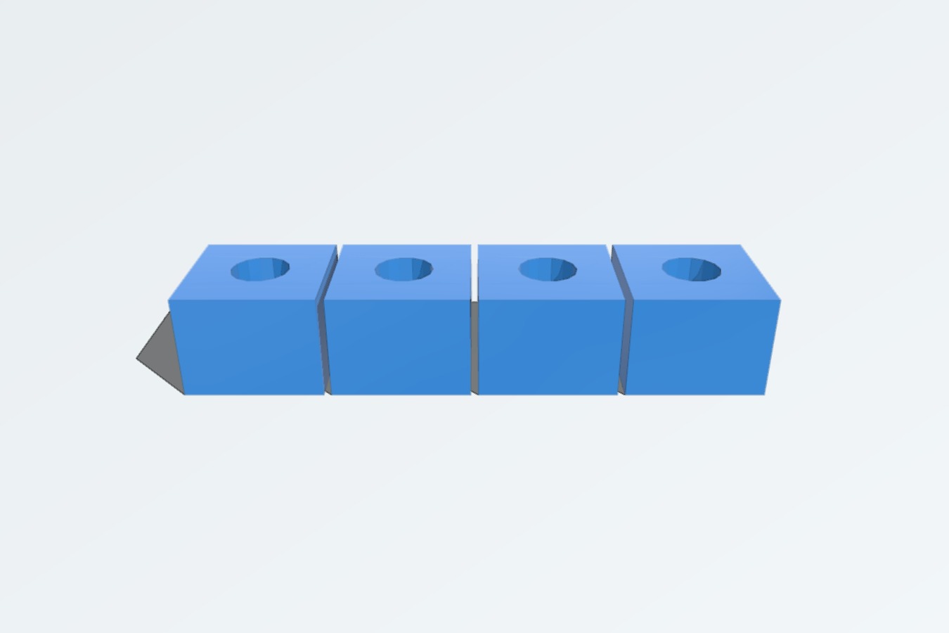 "1405 Simple X ends" Bed Spacers