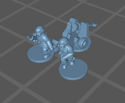 Epic scale heavy weapon teams | 3d print model