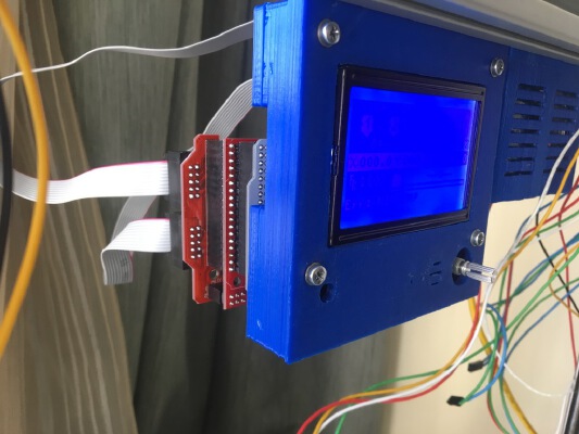 Hanging Display and Arduino Ramps Mount for 25mm 8020 T-Slot Aluminum Extrusion Frame - LCD 12864 Graphic Smart Display Controller, Arduino Mega 2560, Ramps 1.4 | 3d print model