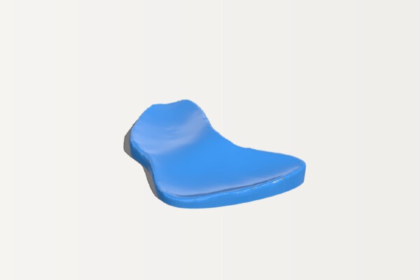 Mouse Wrist Rest - smoothed + pads | 3d print model