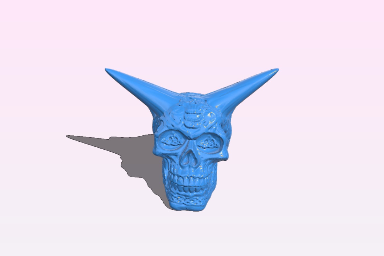 Celtic Skull with Horns