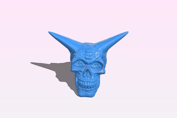 Celtic Skull with Horns | 3d print model