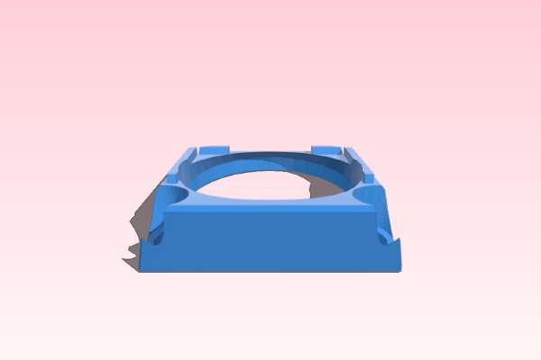 monoprice mini delta (MPMD) 40mm Noctua fan adapter for heat block | 3d print model