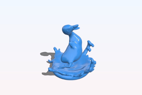 splashing duck | 3d print model