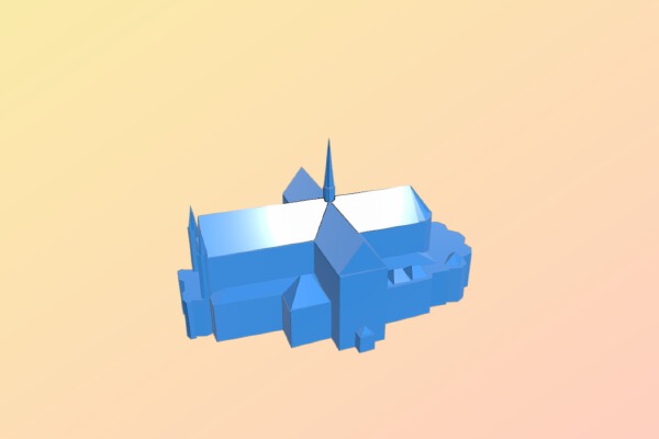 New Church, Dam Square, Amsterdam | 3d print model