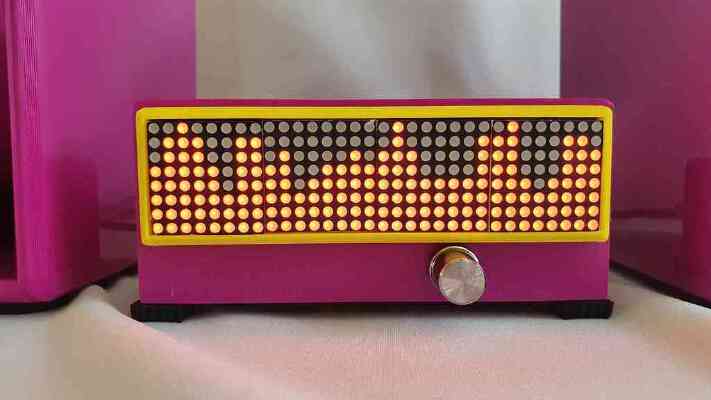 Spectrum analyzer visualizer and amplifier MAX7219 32x8 LED | 3d print model