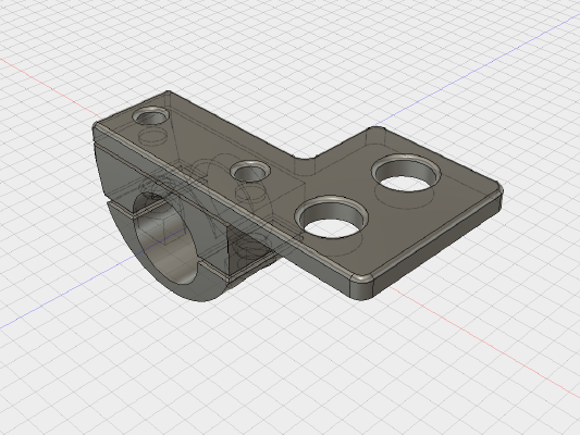 Handlebar mount for two switches | 3d print model