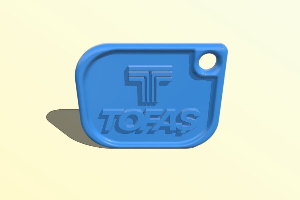 Tofaş  keychain | 3d print model