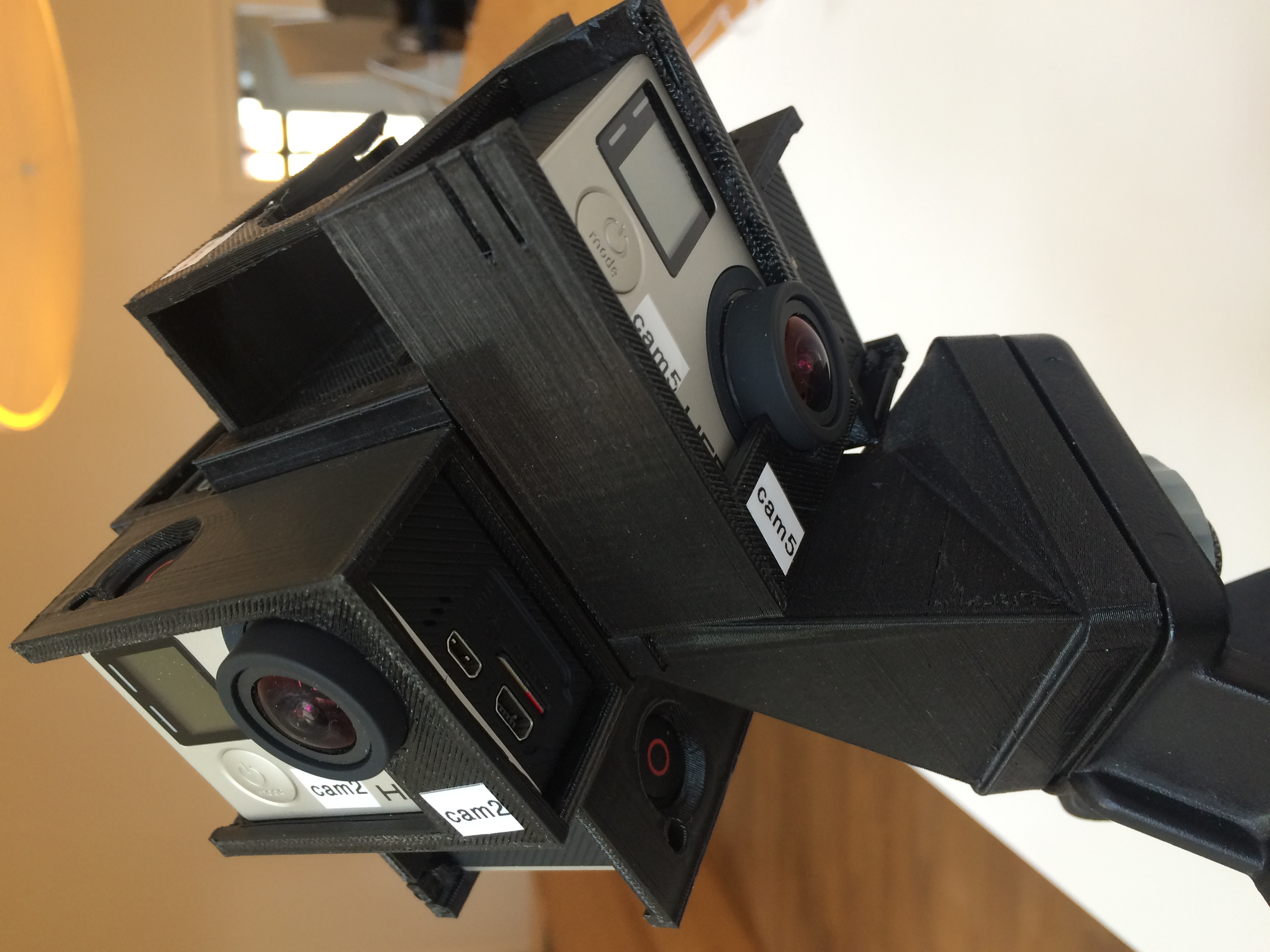 GoPro 360 Rig (spherical mount)