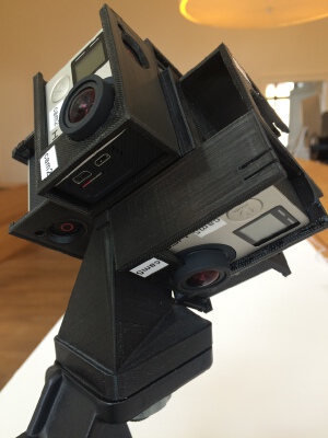 GoPro 360 Rig (spherical mount) | 3d print model