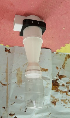 Cyclone dust collector - low profile | 3d print model