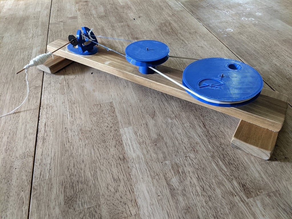 Book Charkha (3D Printed Folding Gandhi Spinning Wheel)