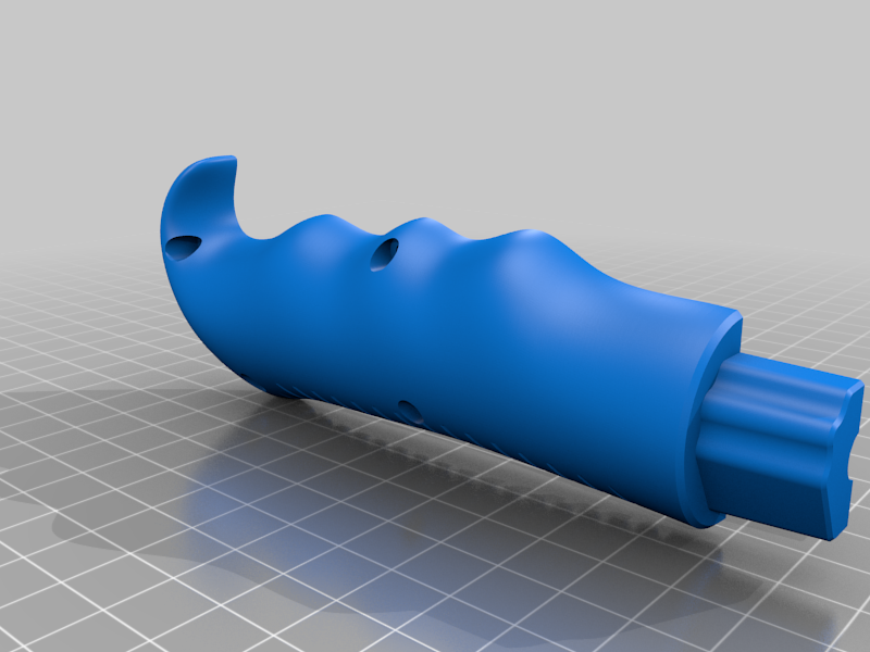 Contoured Hand Grips With and Without a Thumb Button