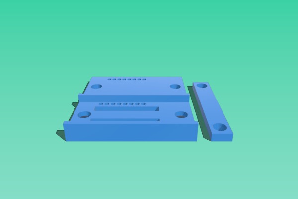 ESP-12 breadboard adapter | 3d print model