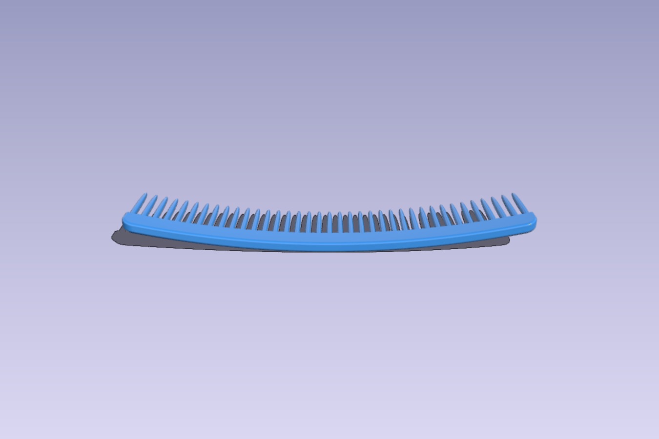 Curved comb