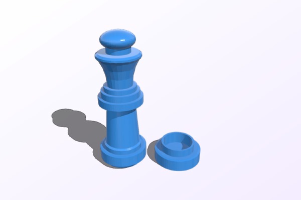 Penny Weighted Chess Set | 3d print model