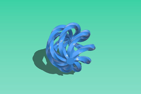 Spiral Christmas Ornament | 3d print model