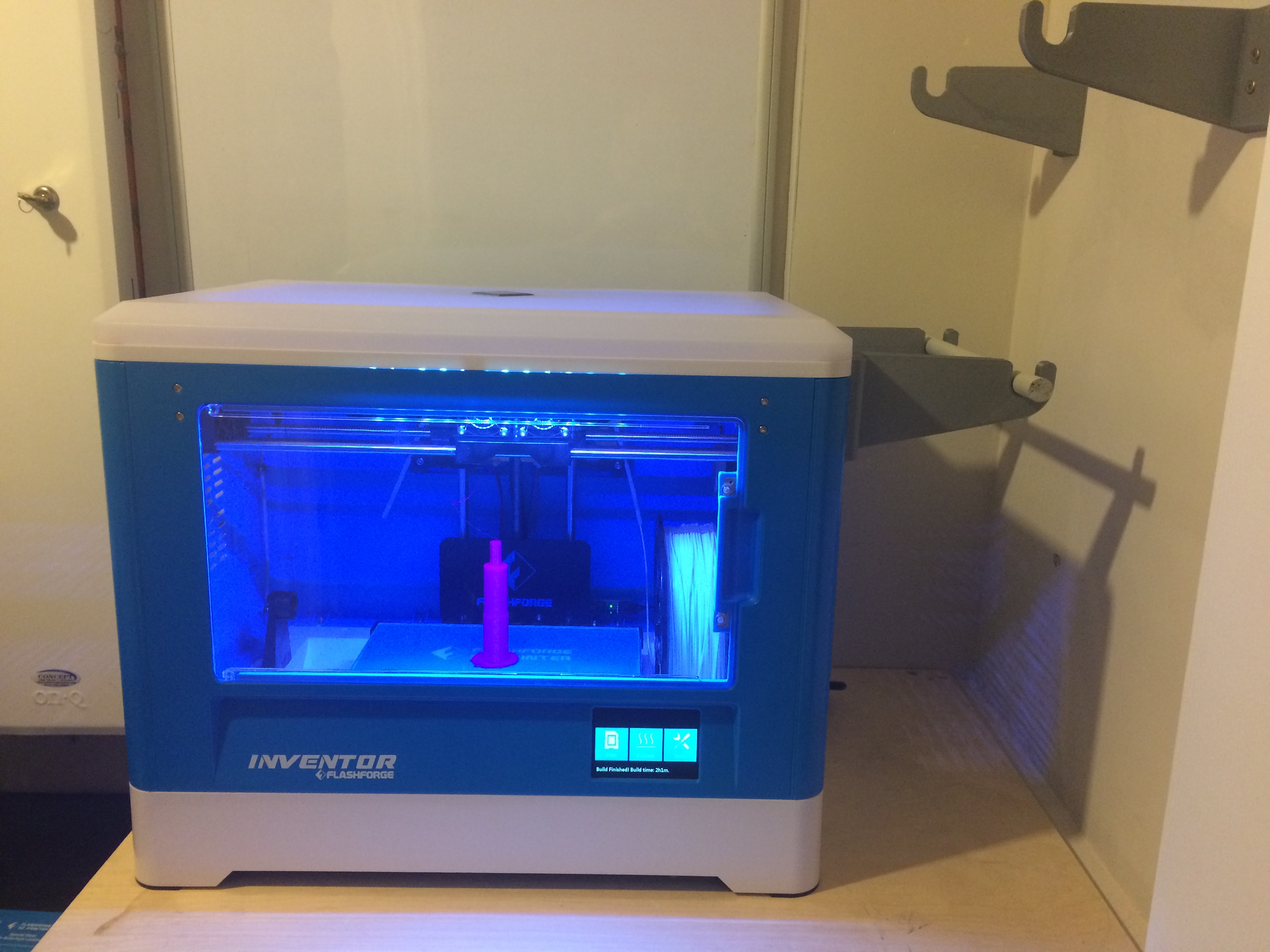External Filament Spool Holder for Dremel Idea Builder 3D Printer