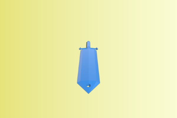 Asta sword keychain | 3d print model