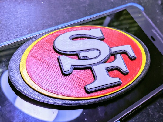 San Francisco 49ers - Logo - Multicolor | 3d print model