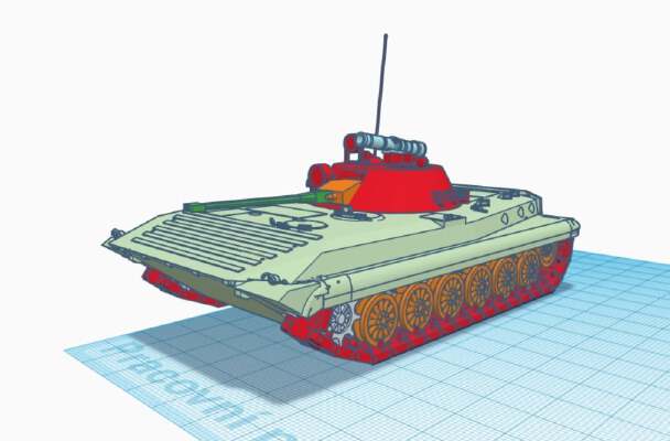 BMP-2 (Boyevaya Mashina Pekhoty) | 3d print model