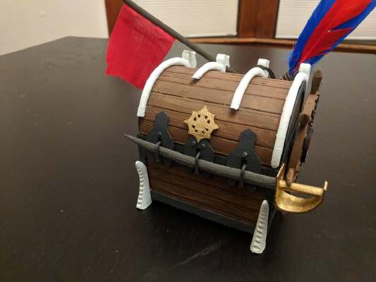 Ixalan-themed Pirate Chest Deck Box | 3d print model