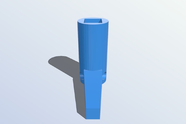 Square train key compact | 3d print model