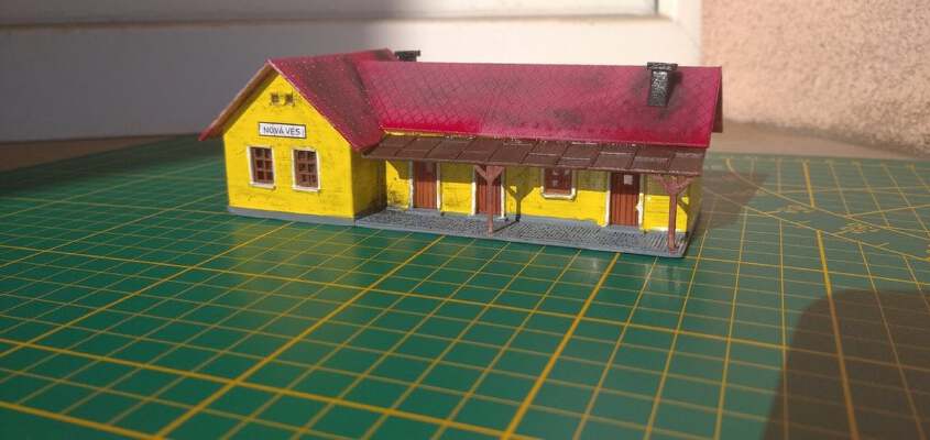 Nádraží _ Railway station (TT - 1:120) | 3d print model