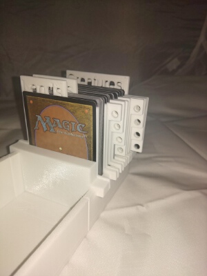 The Modular TCG Collection Organizer (Version 1.1: Display Podium Added) | 3d print model