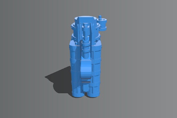 Warlord Gatling Small Scale | 3d print model