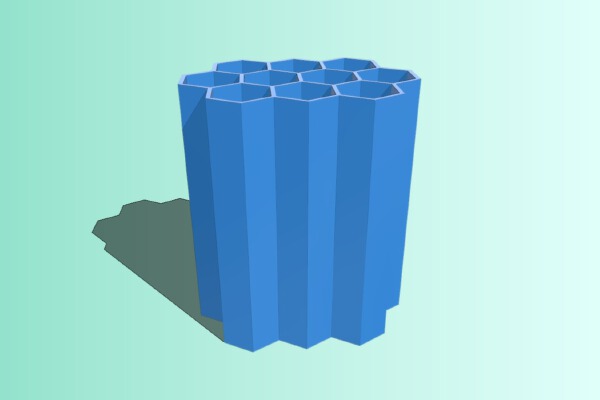 Hex Cable Storage Hive | 3d print model