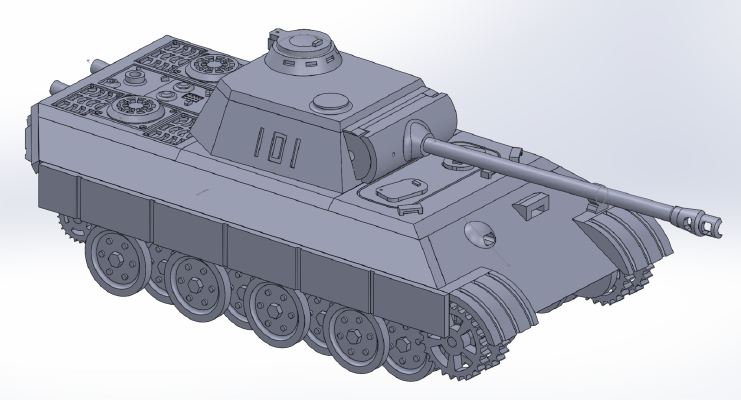 Panther Tank | 3d print model