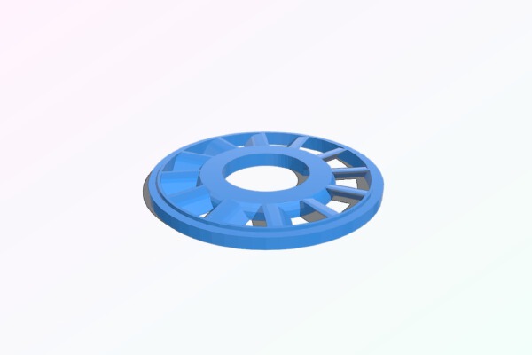 Fw 190 1.8m cowl fan | 3d print model