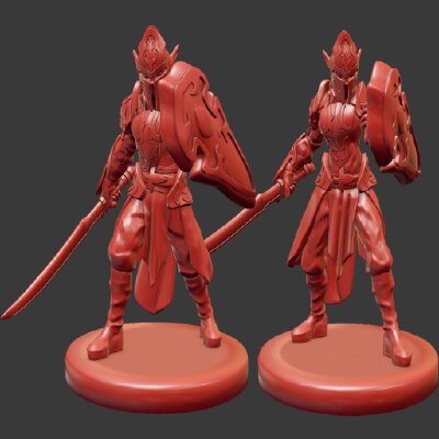 Elf Soldier Miniatures | 3d print model