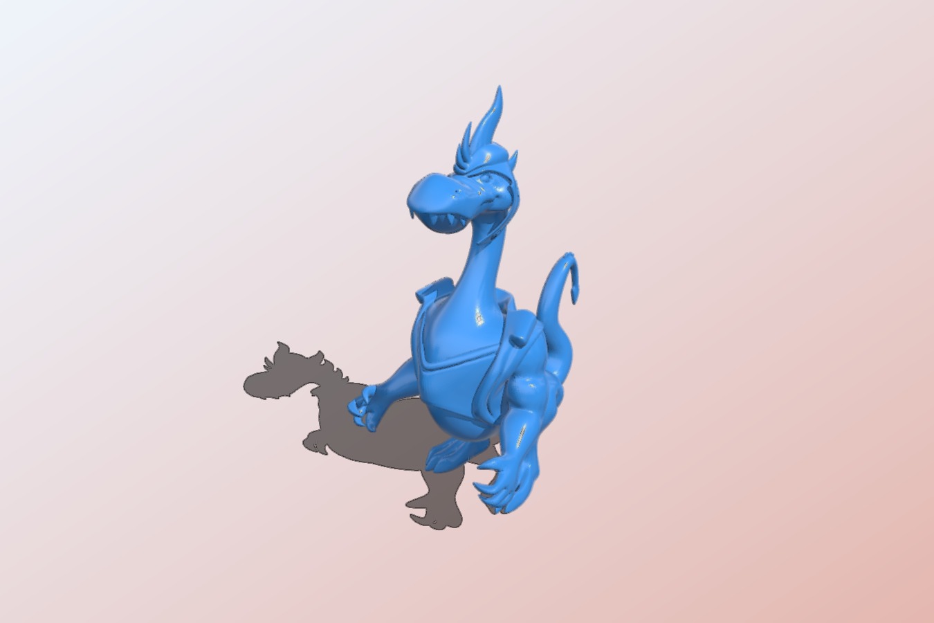 Dragon wears armor