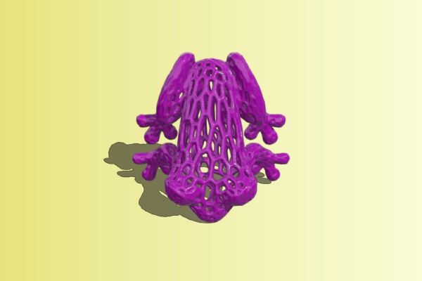 Holey frog | 3d print model