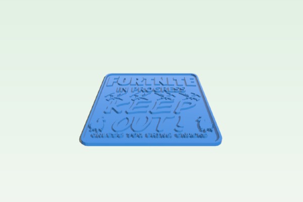 Fortnight Sign 3 | 3d print model