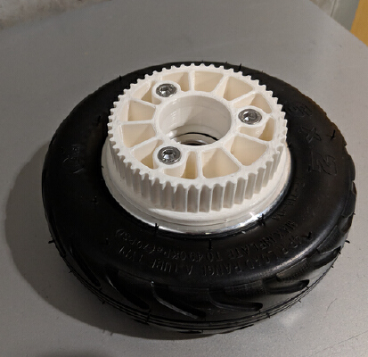 pulley for aliexpress 6X2 wheel($18 each) | 3d print model