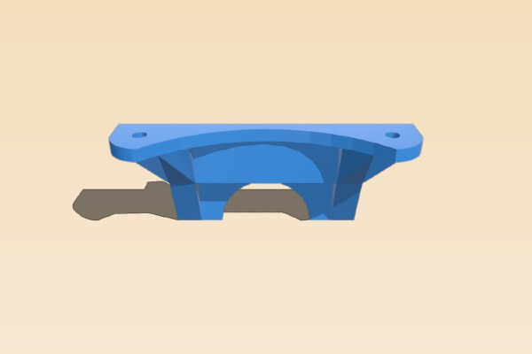 80mm Diablo Fan Mount | 3d print model