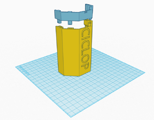 CowTech 3D scanner back cover - M3D mod | 3d print model