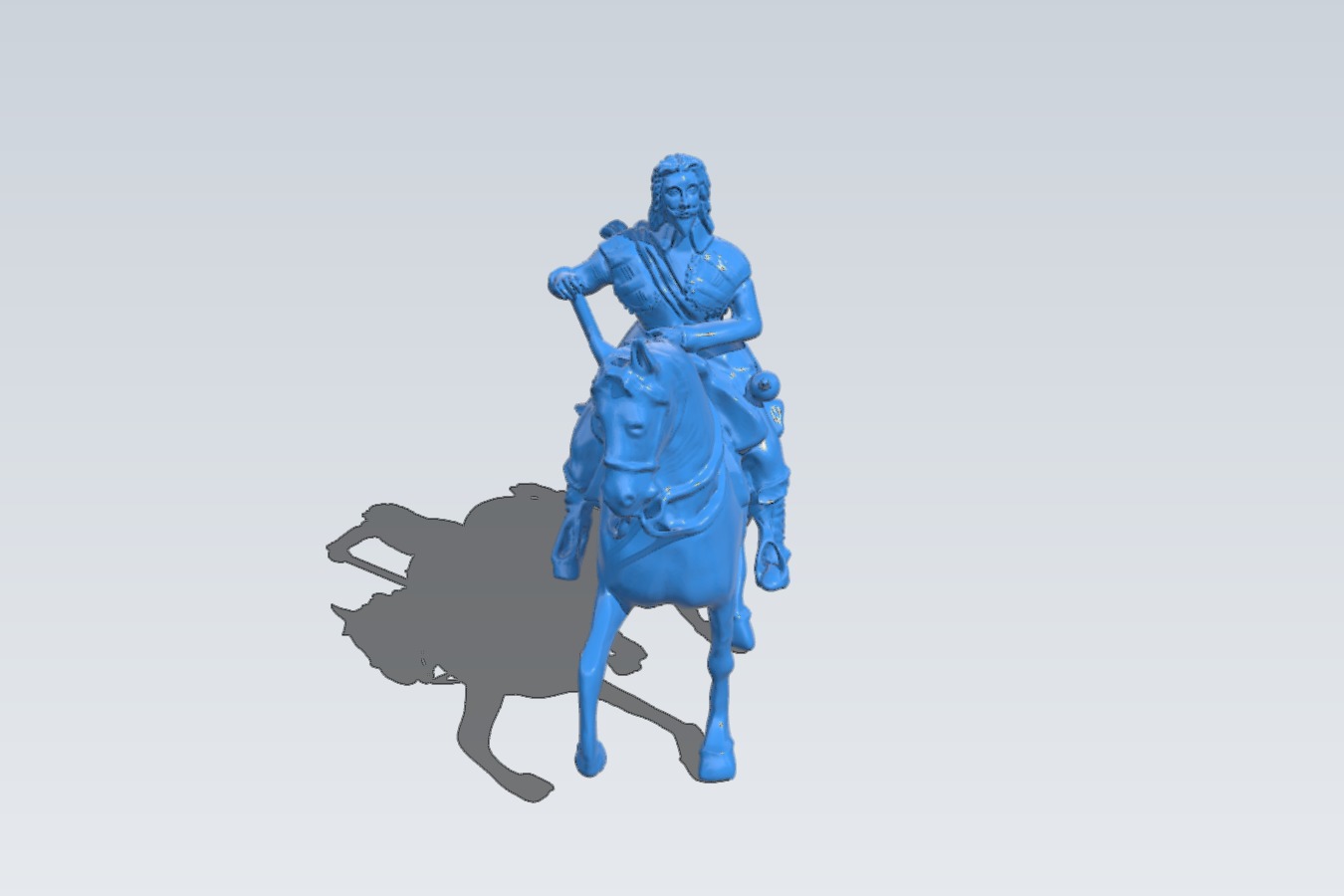 Charles I Equestrian at Trafalgar Square, London – scan