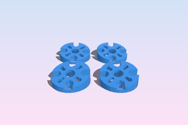 Angled Motor Mount 13° Blackout Mini-H Quad 5" | 3d print model