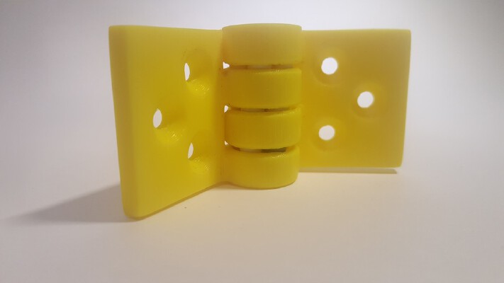 Smooth Ball Bearing Hinge with Airsoft Bearings | 3d print model