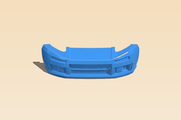 Xmods Acura NSX (actual stock) Bumpers | 3d print model