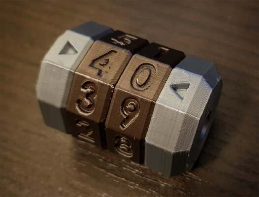 Magnetic Life Counter (using any kind of disc magnets) for TCG's like MTG_Commander (Magic: The Gathering) | 3d print model