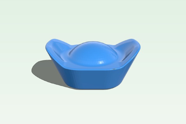 Chinese style Gold bullions | 3d print model