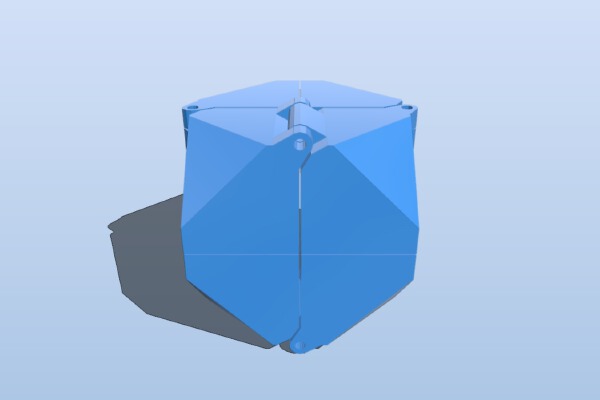 My Customized More durable folding cube with hinge pins | 3d print model