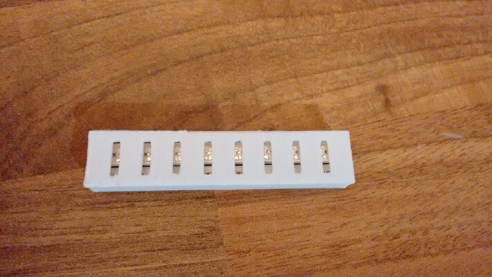 Adafruit Neopixel stick bargraph | 3d print model