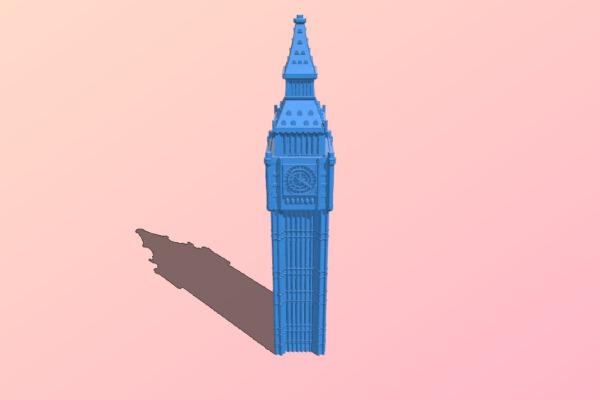 Big Ben, London – scan | 3d print model